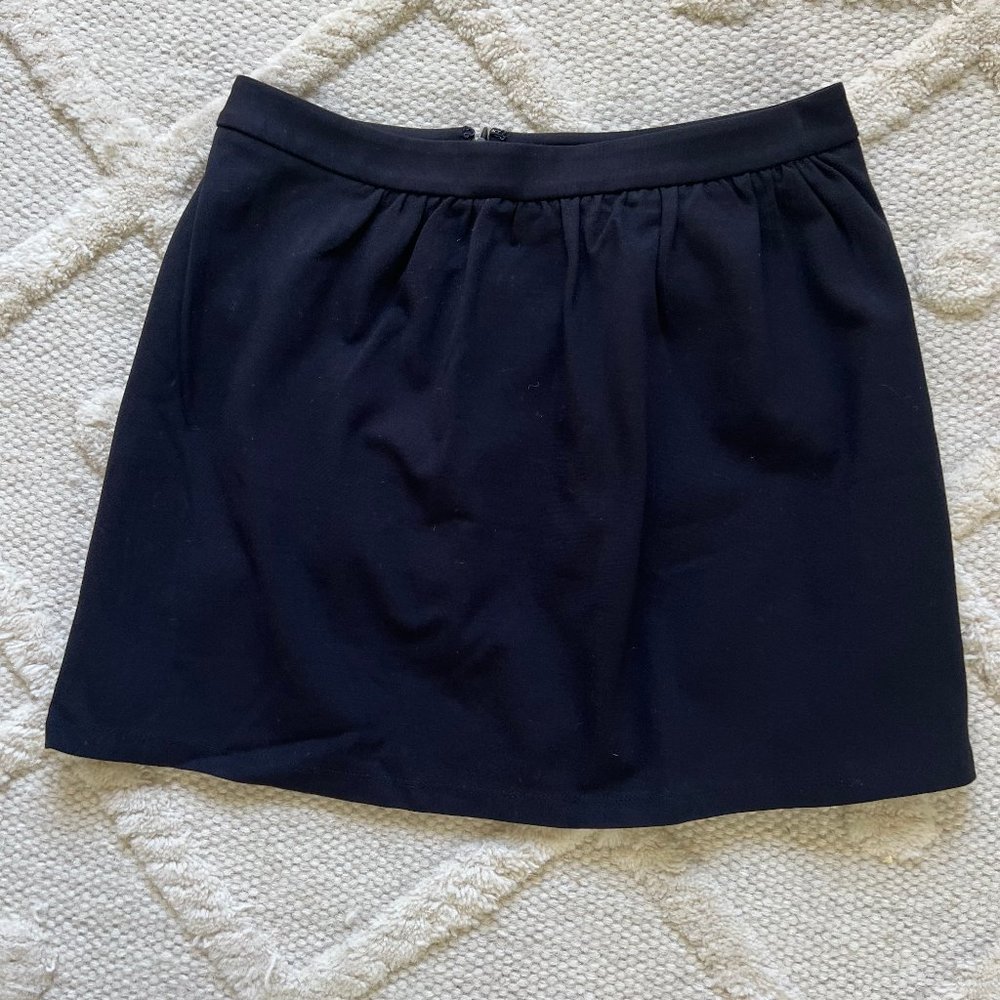 Size 4 jcrew black mini skirt - Picture 1 of 3